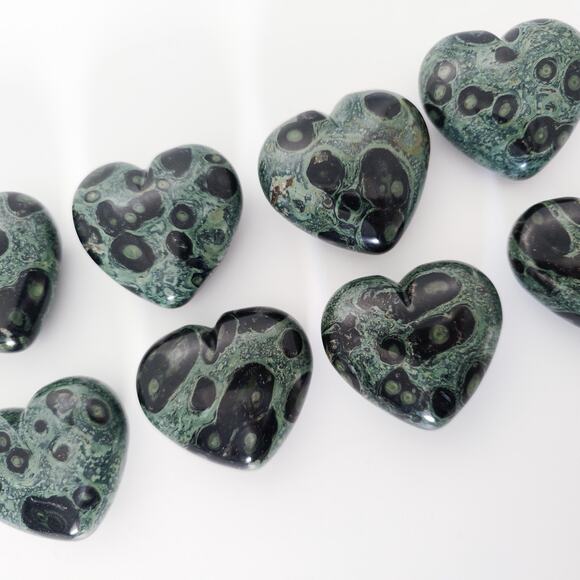 You Pick Kabamba Jasper Heart Crystal Carving Grounding Crystal - Picture 7 of 10